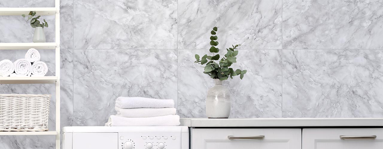 Marble Look Laundry tiles