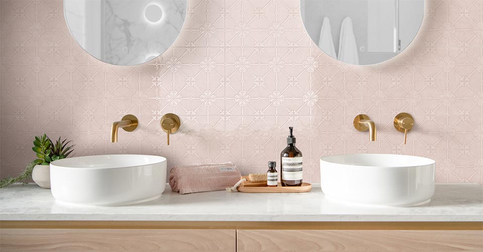 Pink Bathroom Tiles