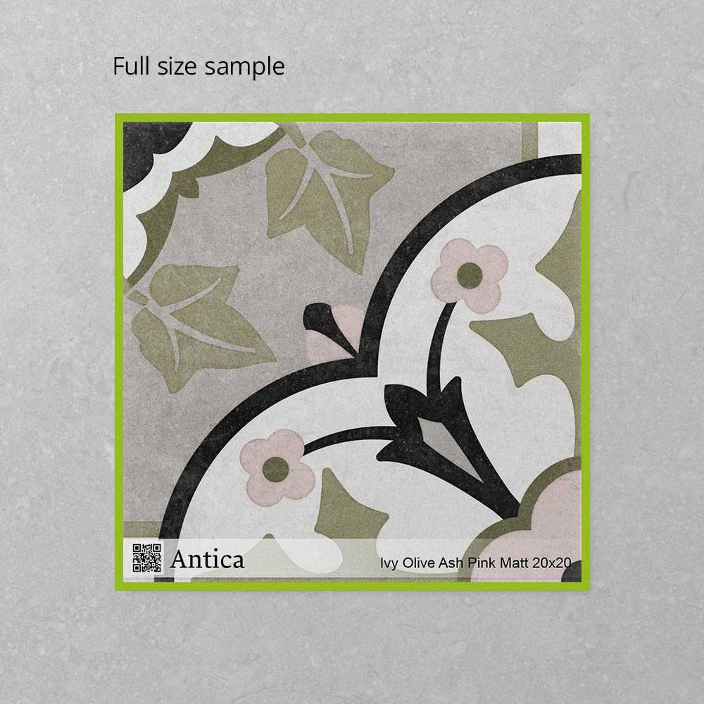 Antica Ivy Olive Ash Pink