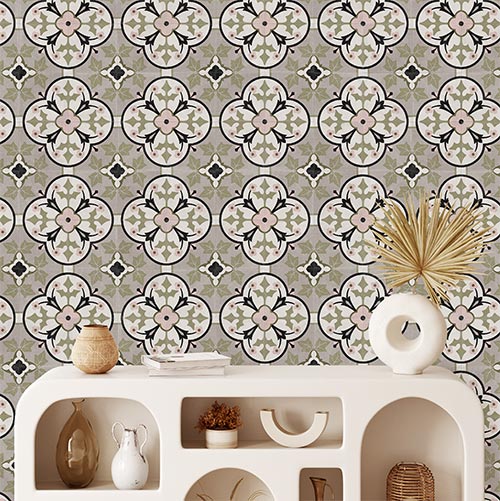 Antica Ivy Olive Ash Pink