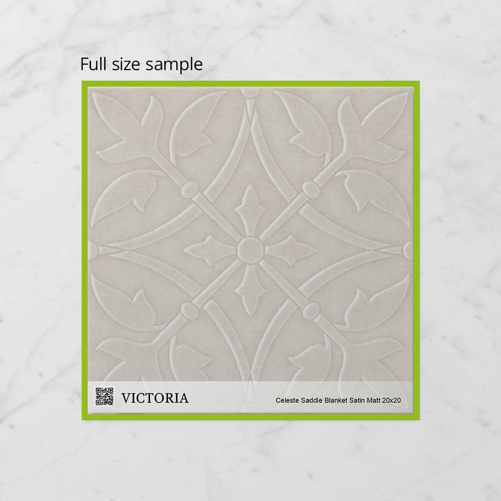 Victoria Celeste Saddle Blanket