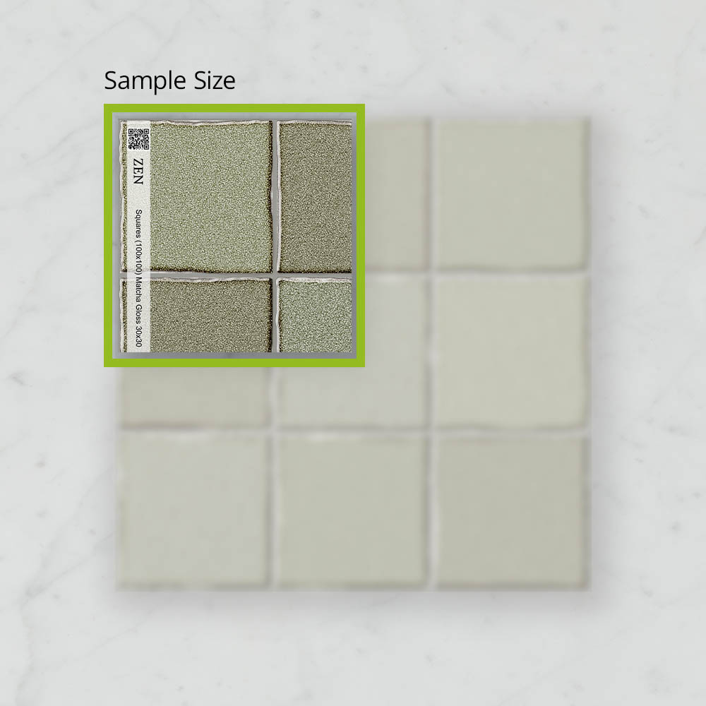 Zen Squares (100x100) Matcha