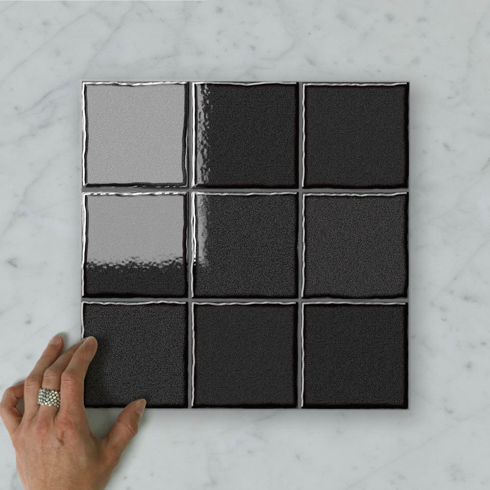 Zen Squares (100x100) Sumi