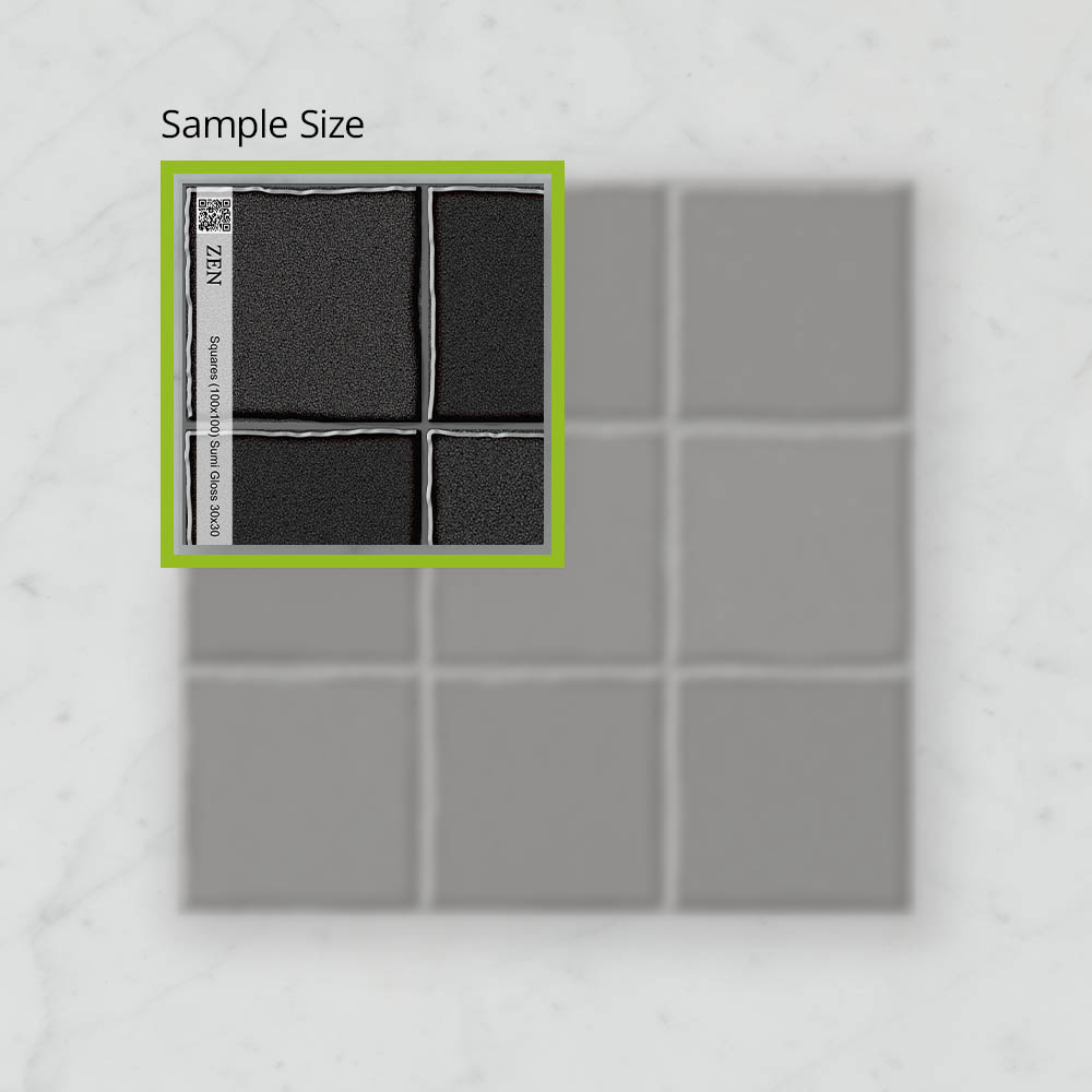 Zen Squares (100x100) Sumi