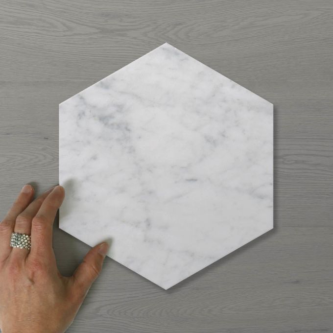 Picture of Marmo Hexagon Carrara (Honed) 231x200 (Rectified)