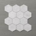 Picture of Marmo Hexagon (110x100) Carrara (Honed) 345x295 Sheet (Rectified)