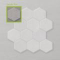 Picture of Marmo Hexagon (110x100) Jackrabbit (Honed) 345x295 Sheet (Rectified)