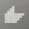Picture of Marmo Herringbone (150x35) Carrara (Honed) 260x300 Sheet (Rectified)