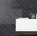 Picture of Marmo Herringbone (150x35) Nero (Honed) 290x290 Sheet (Rectified)