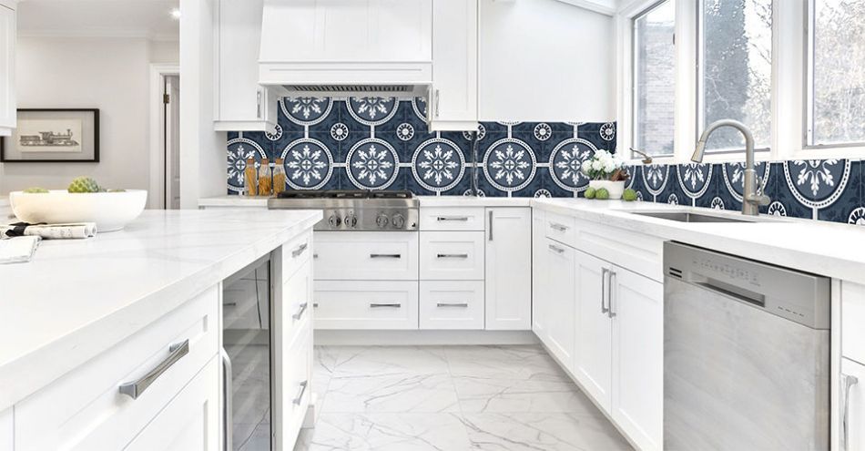 12 Perfect Ideas for Blue Kitchen Backsplashes, Hunker