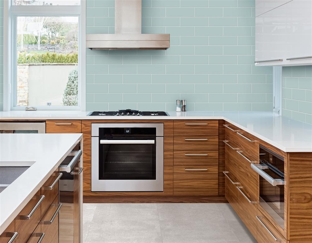 Blue Ceramic Kitchen Tile Styles